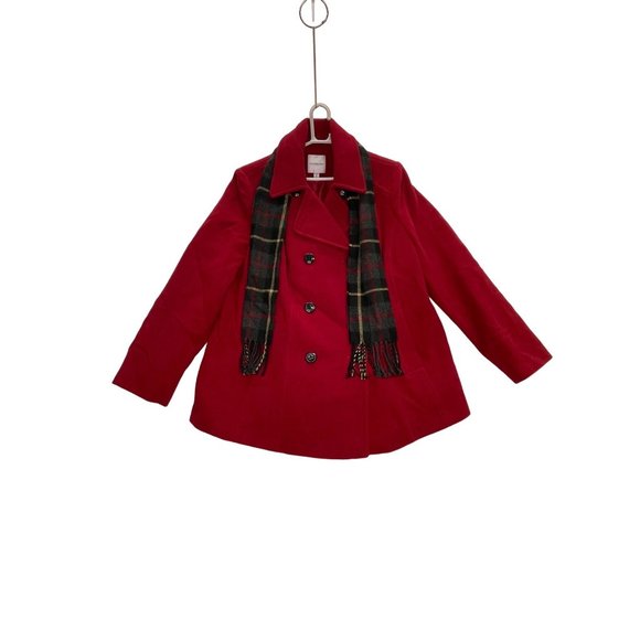 Craft Barrow womens Coat Red size 1X with Scarf New With Tags - Picture 2 of 8